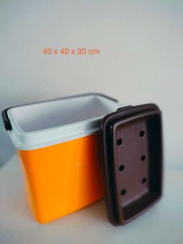 frigobox CURVER vintage orange blanc brun 60' RARE, Enlèvement, Comme neuf, Glacières