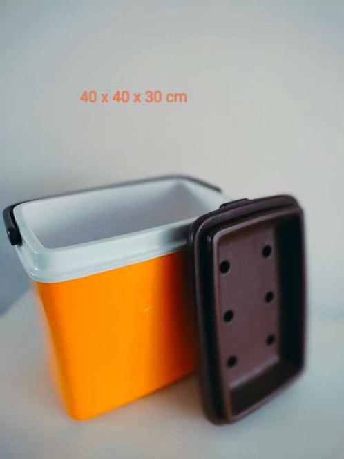 Frigobox CURVER vintage oranje wit bruin 60' ZELDZAAM, Caravans en Kamperen, Koelboxen, Zo goed als nieuw, Koelbox, Ophalen