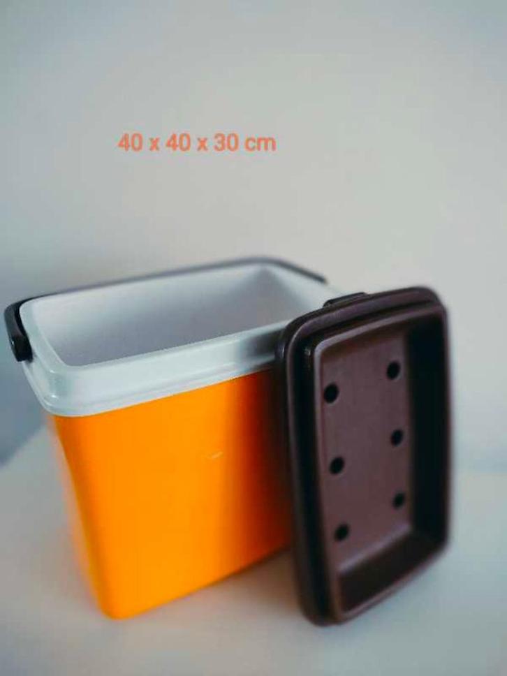 Frigobox CURVER vintage oranje wit bruin 60' ZELDZAAM, Caravans en Kamperen, Koelboxen, Zo goed als nieuw, Koelbox, Ophalen