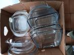Lot de plats et couvercles en  pyrex, Ophalen, Gebruikt, Overige typen, Glas