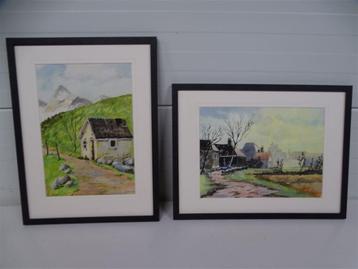 A6112. Aquarel set K. van Hulsen beschikbaar voor biedingen