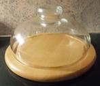 Kaasstolp met glas   - 30 cm, Ophalen, Zo goed als nieuw, Glas