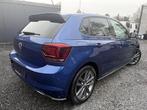 VW Polo 1.0i, 2018, 75.000km, Automaat, R-Line, Ac + 12m Gar, Automaat, Zwart, Bedrijf, Grijs