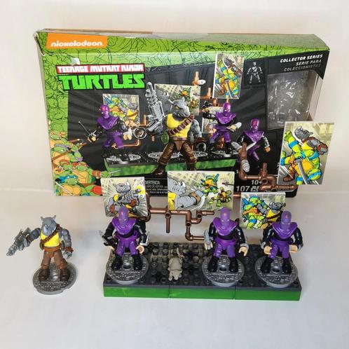 TMNT Ninja Turtles Classic Rocksteady set | Mega Bloks, Collections, Jouets, Comme neuf, Enlèvement ou Envoi