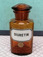 Antieke apotheekbokaal Amberglas Art Deco invloed TOPstaat, Antiek en Kunst, Ophalen of Verzenden