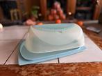 Tupperware Grote ovalen kaasbewaardoos, Ophalen, Gebruikt, Blauw, Bak of Kom