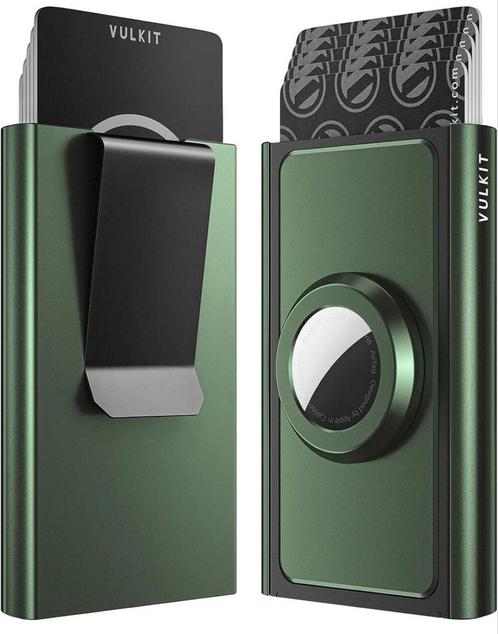 VULKIT – Portefeuille avec pince et support pour AirTag, Handtassen en Accessoires, Portemonnees, Nieuw, Ophalen of Verzenden