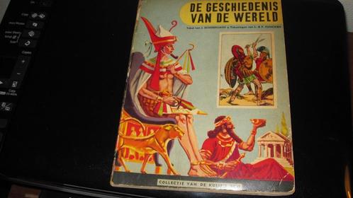 Plakboek geschiedenis v/d. wereld 1958  kuifje'sbon, Hobby en Vrije tijd, Stickers en Plaatjes, Gebruikt, Meerdere stickers, Ophalen