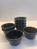 8 zwarte onbreekbare melamine potjes, Huis en Inrichting, Keuken | Servies, Ophalen of Verzenden