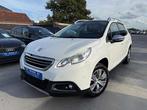 Peugeot 2008 1.2i PURETECH AUTOMAAT NAVI LEDER PANO-DAK PDC, Auto's, Peugeot, Automaat, Euro 5, 1199 cc, Wit