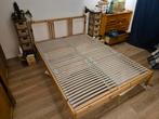 Bed met lattenbodem 140 x 200, Huis en Inrichting, Slaapkamer | Bedden, Ophalen, Gebruikt, 140 cm, Twijfelaar