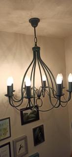 lustre 8 branches Massive, Maison & Meubles, Lampes | Lustres, Enlèvement, Comme neuf, Métal, Classique