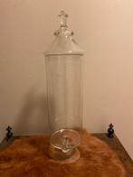 Glazen pot op voet, Ophalen