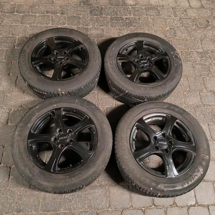 Winterbanden Michelin alpin incl velgen, Autos : Divers, Enjoliveurs, Enlèvement