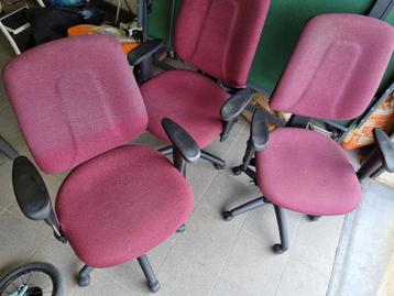 Bureaustoelen, Huis en Inrichting, Bureaustoelen, Ophalen, Gebruikt, Rood, Bureaustoel