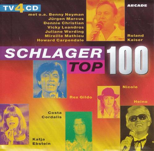 De Schlager Top 100 op 4 CD's, Cd's en Dvd's, Cd's | Schlagers, Verzenden