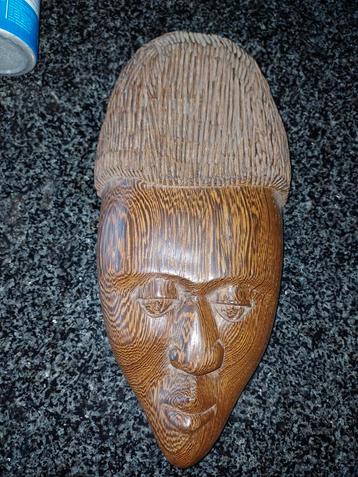 Vintage houten masker(Wengé) uit Congo beschikbaar voor biedingen