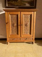 Boekenkast, combinatie van massief en fineer, Ophalen, Gebruikt, 100 tot 150 cm, Overige materialen