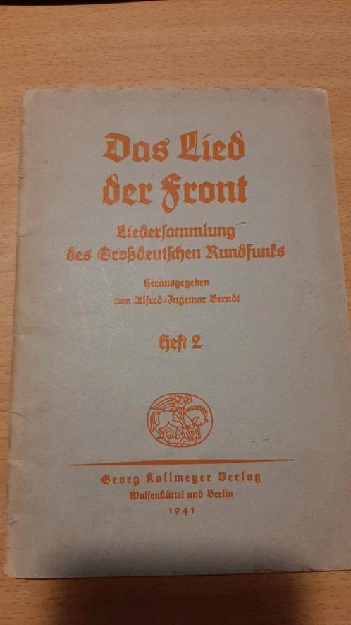 Das Lied der Front - Duitsland 1941, Muziek en Instrumenten, Bladmuziek, Gebruikt, Overige soorten, Overige genres, Ophalen of Verzenden