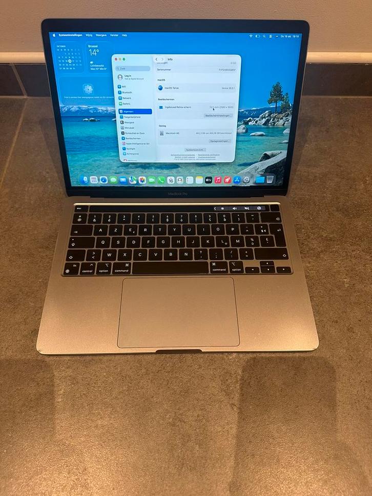 MacBook Pro M1 2020, Computers en Software, Apple Macbooks, Zo goed als nieuw, MacBook, 13 inch, 3 tot 4 Ghz, 512 GB, 8 GB, Azerty