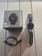 Garmin Fenix 7 Solar, Handtassen en Accessoires, Sporthorloges, Zwart, Ophalen of Verzenden, Zo goed als nieuw, Garmin Fenix