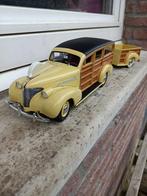 Chevrolet Chevy Woody Wagon uit 1939 1/18, Overige merken, Ophalen of Verzenden, Zo goed als nieuw, Auto