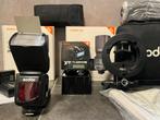2X Godox V860II Olympus/Panasonic, 2 softbox,X2T Transmitter, Audio, Tv en Foto, Foto | Flitsers, Ophalen, Nieuw, Olympus, Kantelbaar