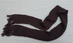 Een donkerbruine warme zachte sjaal - ca 240 cm lang, Kleding | Dames, Mutsen, Sjaals en Handschoenen, Ophalen of Verzenden, Zo goed als nieuw