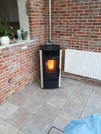 Pellet kachel merk sole 11 kw, Vrijstaand, Gebruikt, Ophalen, Pelletkachel