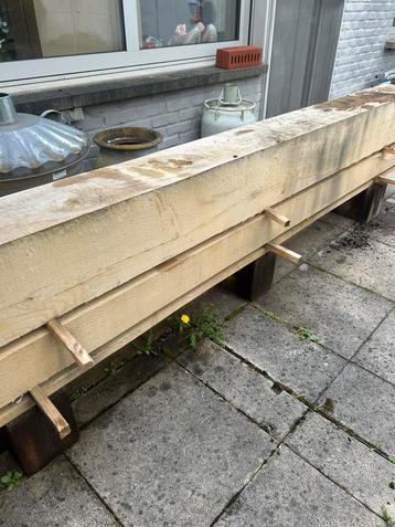 Inlandse eiken paal, Doe-het-zelf en Bouw, Hout en Planken, Ophalen, Eiken