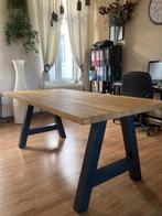 Table de salle à manger, Maison & Meubles, Tables | Tables à manger, Bois/Metal, Rectangulaire, 50 à 100 cm, Enlèvement