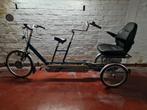 Driewieler fiets tandem vanram, Fietsen en Brommers, Ophalen, Gebruikt, Minder dan 10 versnellingen, Vering