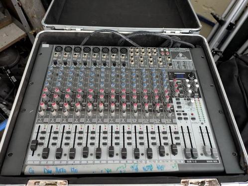 Behringer XENYX 2222 FX (+flight case), Muziek en Instrumenten, Mengpanelen, Gebruikt, 10 tot 20 kanalen, Microfooningang, Ophalen