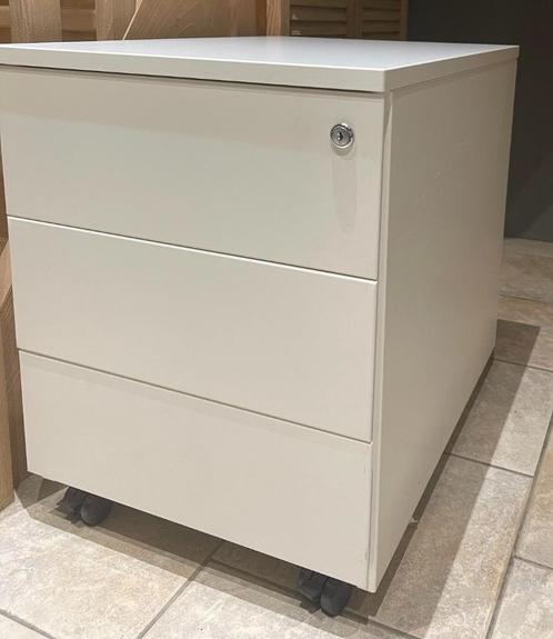 Set of 1 bureauladeblok 2 modellen voetstuk van metalen kwal, Huis en Inrichting, Bureaus, Gebruikt, Bureau, Ophalen