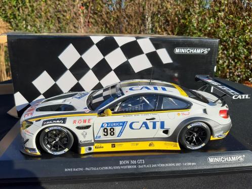 1/18 Minichamps BMW M6 GT3 #98    2nd 24h Nürburgring 2017, Hobby en Vrije tijd, Modelauto's | 1:18, Nieuw, Auto, MiniChamps, Ophalen of Verzenden