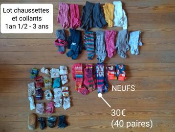 Bas collant chaussettes chaussons 0 - 3 ans VOIR PHOTOS 