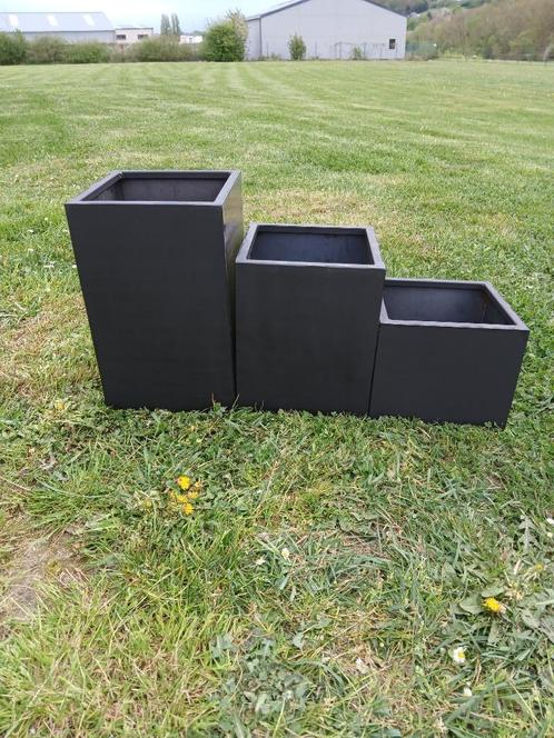 Pot  de  fleur acier, Tuin en Terras, Bloempotten, Nieuw, Metaal, Binnen, Balkon, Tuin, 40 tot 70 cm, 25 tot 40 cm, Vierkant, Ophalen