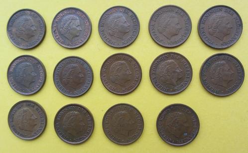 Gulden Pays-Bas - 5 cents - 15x - Différentes années, Timbres & Monnaies, Monnaies | Pays-Bas, Monnaie en vrac, 5 centimes, Reine Juliana