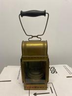 antieke sein lamp van de spoorwegen in nieuwstaat, Ophalen, Koper