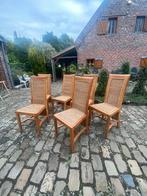 Stoelen met bananen blad, Huis en Inrichting, Tafels | Eettafels, Ophalen, Minder dan 50 cm, 50 tot 100 cm, Teakhout