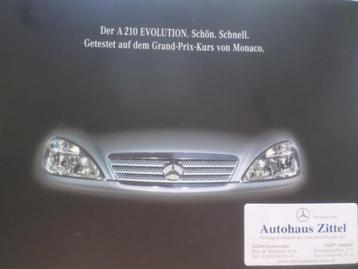 Mercedes A Klasse A210 Evolution 2002 Brochure beschikbaar voor biedingen