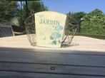 Ijzeren mand ‘jardin de ville’, Huis en Inrichting, Woonaccessoires | Schalen en Manden, Ophalen of Verzenden, Zo goed als nieuw