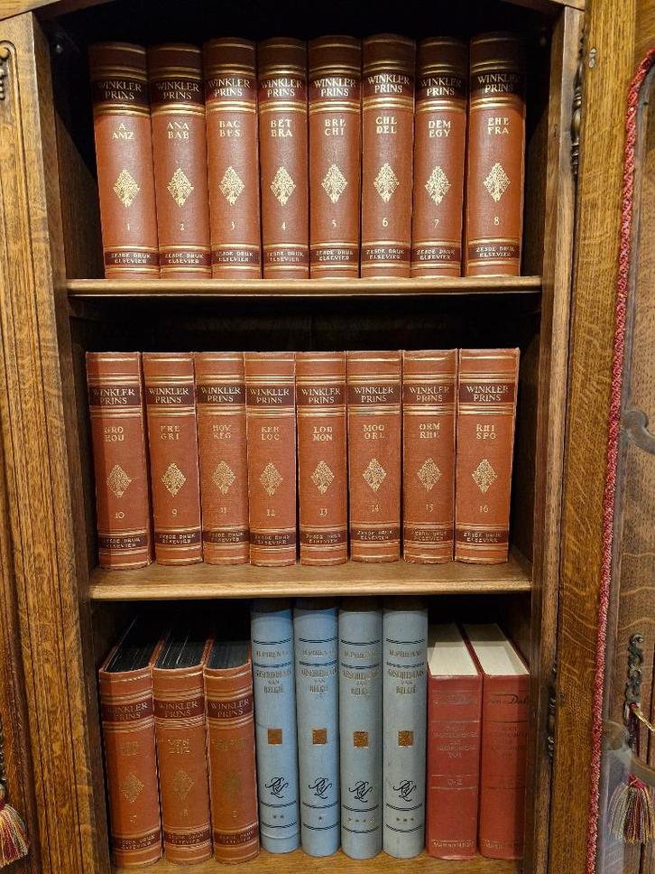 Volledige Winkler Prins Editie 1953 decoratief, Boeken, Encyclopedieën, Zo goed als nieuw, Complete serie, Algemeen, Ophalen