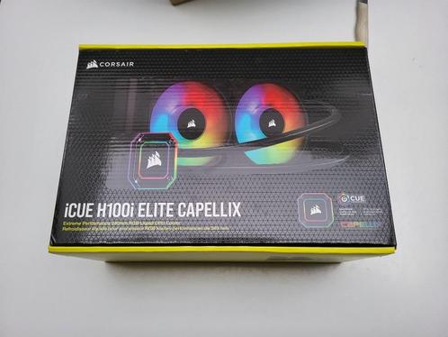 Corsair ICUE H100i elite capellix cpu-cooler, Computers en Software, Computerkoelers, Nieuw, Waterkoeling, Ophalen of Verzenden