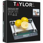 Taylor Pro Touchless Tare 14,4kg dubbele keukenweegschaal, Elektronische apparatuur, Weegschalen, Nieuw, Fijner dan 1 gram, Digitaal
