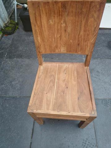 3 teak stoelen disponible aux enchères