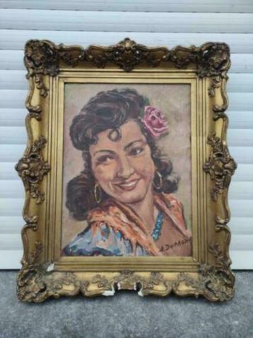 Huile sur toile cartonne signe Adrien dupagne beschikbaar voor biedingen