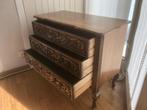 Vintage houten commodekast, prachtig gesculpteerd!, Huis en Inrichting, Kasten | Ladekasten, Ophalen, Zo goed als nieuw