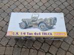 Dragon US Willys jeep bouwdoos 1/6 compleet, Hobby en Vrije tijd, Overige merken, Groter dan 1:32, Ophalen of Verzenden, Zo goed als nieuw