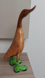 Decoratieve houten eend, Huis en Inrichting, Ophalen, Zo goed als nieuw